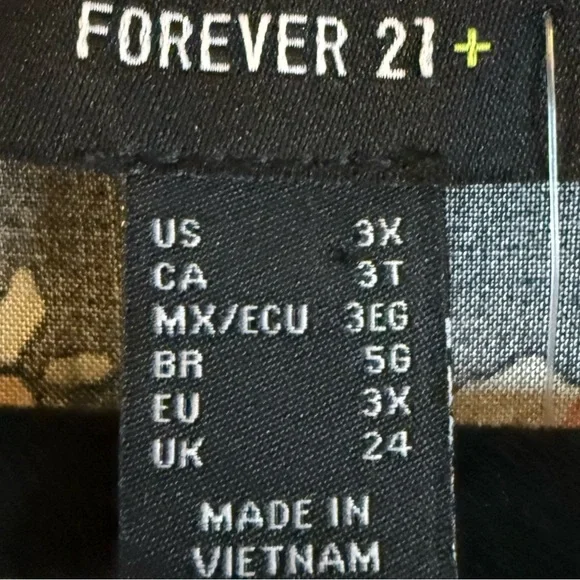 Forever 21 Floral Dress - Black, Pink, Orange - Picture 4 of 7